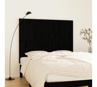 vidaXL Tête de lit murale Noir 146,5x3x110 cm Bois massif de pin Multicolore