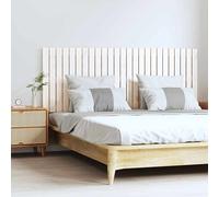 Vidaxl Tête De Lit Murale Blanc 159,5x3x90 Cm Bois Massif De Pin Multicolore