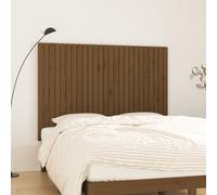 vidaXL Wandhoofdbord 95,5x3x90 cm massief grenenhout honingbruin824886 Marron G