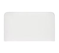 IDIMEX Tête de lit NAOFE 120, Rembourrée, Fixation Murale, Design Arrondi Moderne, pour lit 120 cm ou Moins, Blanc