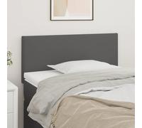 Vidaxl Têtes De Lit 2 Pcs Gris 72x5x78/88 Cm Similicuir Gris