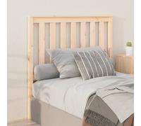 Tête de Lit Noir 146x6x101 cm Bois Massif de Pin Meuble de Chambre vidaXL