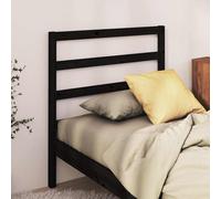 Tête de Lit Noir 95x4x100cm Bois Massif de Pin Meuble Chambre à Coucher vidaXL