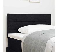 Tête de lit Noir Tissu 90 cm rembourrée réglable en Hauteur avec Mousse Maintien Confortable pour Chambre Moderne et lit Enfant