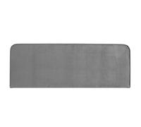 IDIMEX Tête de lit NOVARE 160, en Tissu rembourré, Fixation Murale Design Arrondi Moderne, pour lit 160 cm ou Moins, Gris