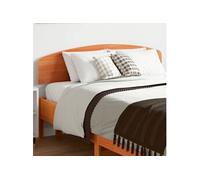 Vidaxl Tête De Lit Cire Marron 120 Cm Bois Massif De Pin Marron