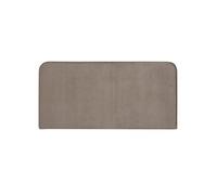 IDIMEX Tête de lit PILOV 140, en Tissu rembourré, Fixation Murale Design Arrondi Moderne, pour lit 140 cm ou Moins, Grège