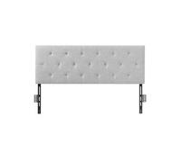 Tête de Lit Pour Lit Double Capitonnée Confortable en Losanges 143x(90,5-120,5)x7cm