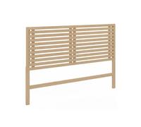 Tête de lit sur pied en lattes AVA 160 cm façon bois clair