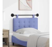 Tête de lit Suspendue Bleu Denim 100 x 55 x 5 cm Tissu rembourré Design Moderne avec Ceintures Amovibles Montage Mural pour Chambre élégante et Confortable