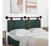 vidaXL Tête de lit suspendue Vert foncé 120 x 40 cm Bois d'ingénierie