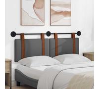 vidaXL Tête de lit suspendue Gris foncé 140 x 40 cm Bois d'ingénierie