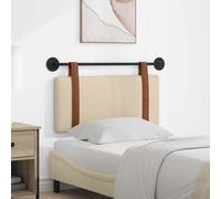 vidaXL Tête de lit suspendue Uni Crème 90 x 40 cm Bois d'ingénierie