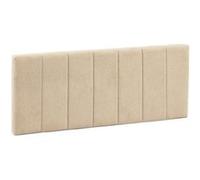Tête de lit tapissée Creta 150x60cm Couleur Beige, brodé Effet capitonné, 8cm d'épaisseur G