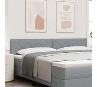 vidaXL Tête de lit Design Blocs Diamant Taupe 160 cm Tissu gris