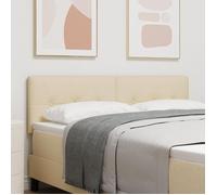 Tête de lit vidaXL capitonnée en crème 140 cm en tissu