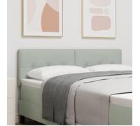 Tête de lit vidaXL capitonnée en velours gris clair de 160 cm 42007170