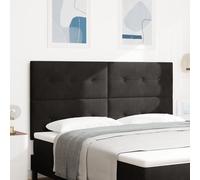 Tête De Lit Vidaxl Capitonnée Noire 180 Cm En Velours Noir