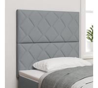 Tête de lit vidaXL Design à blocs en diamant Gris clair 100 cm Tissu, Tête de lit vidaXL Design à blocs en diamant Gris clair 200 cm Tissu