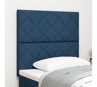 Tête De Lit Vidaxl Design À Motifs En Losange Bleu 100 Cm En Tissu, Tête De Lit Vidaxl Design À Motifs En Losange Bleu 200 Cm En Tissu Bleu