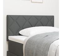 vidaXL Tête de lit en tissu Geometric avec tête de lit gris foncé 100 cm Tissu