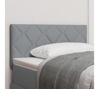 Tête De Lit Vidaxl Design Blocs De Diamant Gris Clair 90 Cm En Tissu Gris