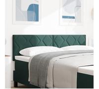 tête de lit vidaXL design blocs de diamant vert foncé 140 cm en velours 42007251