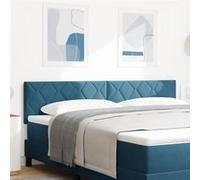 vidaXL Tête de lit rembourrée 180 cm – Velours bleu foncé, rectangulaire, style minimaliste