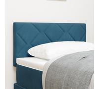 Tête De Lit Vidaxl Design Blocs Diamants Bleu Foncé 80 Cm Velours Bleu