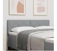 Tête de lit vidaXL Design Blocs Diamants Gris Clair 160 cm Tissu