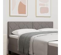 Tête De Lit Vidaxl Design Blocs Diamants Taupe 140 Cm Tissu Gris