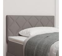 Tête De Lit Vidaxl Design Blocs Diamants Taupe 90 Cm Tissu Gris