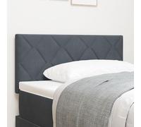 Tête de lit vidaXL Design Diamant en blocs Gris foncé 90 cm Velours