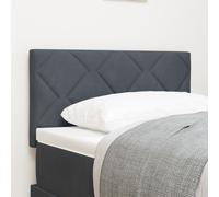 Tête De Lit Vidaxl Design En Blocs De Diamant Gris Sombre 80 Cm Velours Gris