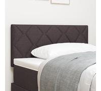 Tête De Lit Vidaxl Design En Blocs De Diamant Marron Foncé 90 Cm En Tissu Marron