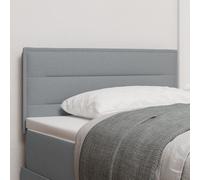 Tête De Lit Vidaxl Design Lignes Gris Clair 100 Cm Tissu Gris