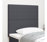 Tête De Lit Vidaxl Design Simple Gris Foncé 80 Cm En Tissu Velours Côtelé Gris