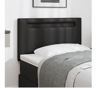 Tête de lit vidaXL Design Simple Noir 90 cm en Cuir Synthétique 42007293