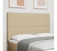 tête de lit vidaXL design simple vert clair gris 140 cm tissu en velours côtelé