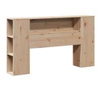Vidaxl Tête De Lit Avec Rangement 140 Cm Bois Massif De Pin Marron