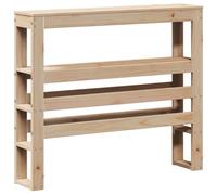 vidaXL Tête de lit avec étagères 90 cm bois massif de pin, tête de lit en bois, tête de lit avec rangement, tête de lit sur 850896