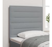 Tête De Lit Vidaxl Gris Clair Tissu 90 Cm Détails Décoratifs