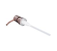 Tête de lotion en acier inoxydable avec 28 fils de plus de 400 fils, distributeur en métal de type poussoir pour bouteilles de bricolage, bocaux, joint anti-fuite, longueur du tube de 11 cm, options