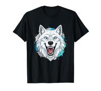 Tête de Loup Blanc féroce Arctic Alpha Spirit T-Shirt