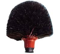 Tête de loup forme boule - fibres crin + douille