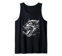 Tête de Loup-Garou féroce Halloween Vampire Monster Horreur Animal Débardeur