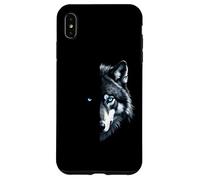 Tête de Loup inspirante Demi-Loup Coque pour iPhone XS Max