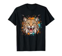 Tête de Lynx rugissante Wildcat Hunter Forest Vibes T-Shirt