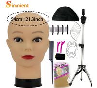 Tête De Mannequin Blad Avec Support De Perruque,Support De Trépied Réglable Pour Perruques,Support D'extension De Cheveux,Kit Exécutif,Outils Et Accessoires,2023 - Type Head 7 With Tripod