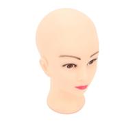 Tête de Mannequin Chauve, épingle Insérable, Texture de Peau Réelle, Interface Universelle pour Affichage de Chapeau de Perruque de Maquillage, Massage Pratique et Techniques de